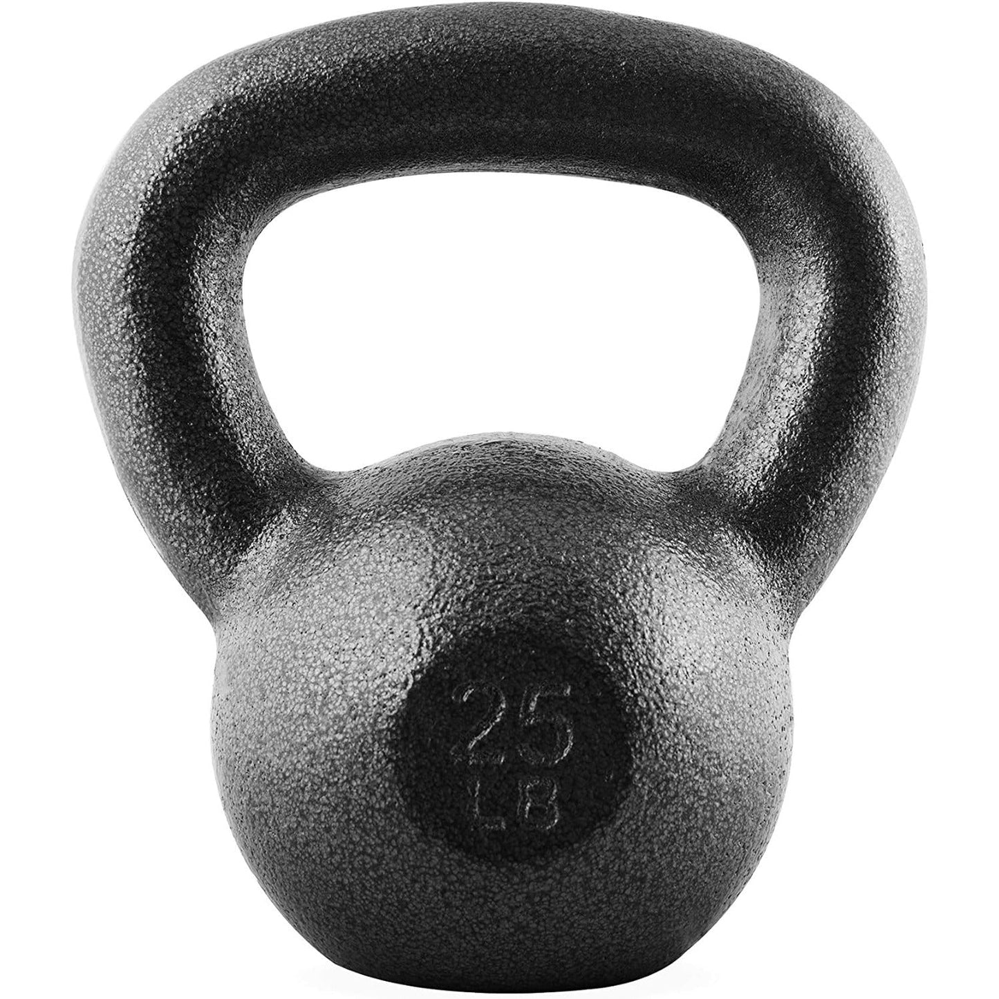 Cast Iron Kettlebell Hammerstone Painted – Flat Bottom, Wide No-Slip Grip, Home & Gym Strength Training, Full Body Workout & CrossFit, 10-50 LB Weight Options for Men & Women
