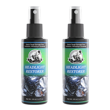Headlight Restoration Liquid 4.06oz – No Polishing Required, Instantly Clears Cloudy & Yellowed Lenses, Quick DIY Headlight Repair Solution, Enhances Visibility & Brightness, Universal Fit for All Car Models, Headlight Cleaner & Refurbishment Fluid
