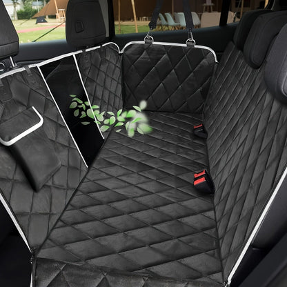 Dog Car Seat Cover Hammock – Durable Anti-Scratch Backseat Protector with Mesh Window & Storage Bag, Universal Fit for Cars, Trucks & SUVs