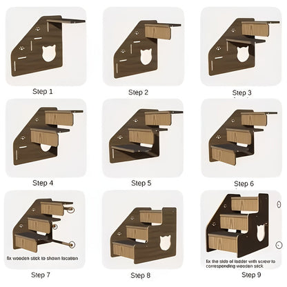 Pet Stairs for Dogs & Cats – Non-Slip 3 or 4 Step Staircase with Safety Railings for Bed & Sofa, Compact Ramp Design, 15 Inches High, for Small & Medium Dogs and Cats