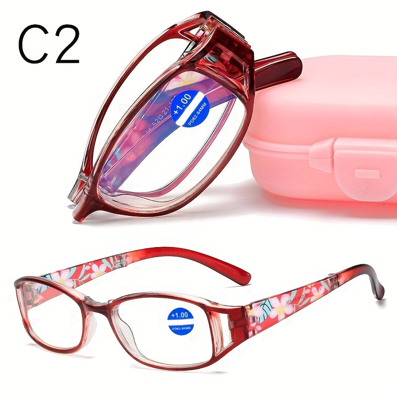 3-Pack Folding Reading Glasses Unisex Mixed Colors 1.0x–4.0x Magnification Compact Portable Elegant Business Style Readers Gift