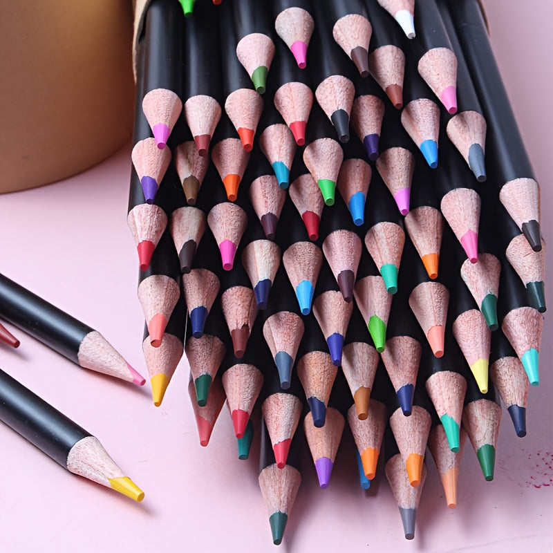 72 Color Oil-Based Colored Pencils Set for Adults Artists and Beginners Vivid Pigment Art Supplies for Drawing Sketching Coloring Creative Projects Back to School