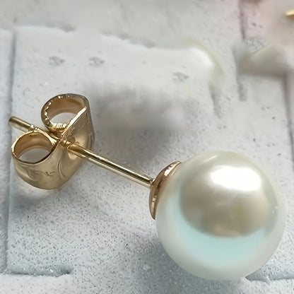 925 Sterling Silver Freshwater Pearl Stud Earrings for Women – 2 Pairs 7mm Hypoallergenic Classic Pearl Earrings, Elegant Jewelry Gift for Valentine’s Day Mother’s Day Birthday Anniversary