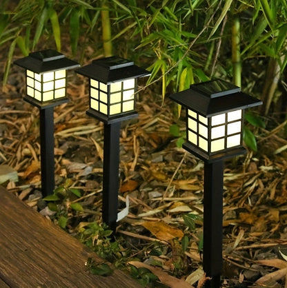 Solar Outdoor Garden Lights 6/12/24 Pack IP44 Waterproof | Warm White Colorful LED Landscape Pathway Lights for Yard Courtyard Patio Holiday Decoration – Auto On/Off