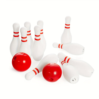 Light Up Kids Bowling Set 10 Glow Bowling Pins & 2 Balls Indoor Outdoor Bowling Game for Boys Girls Toddlers – 7.87" Tall Pins Fun Birthday Holiday Gift Toy for Ages 3+