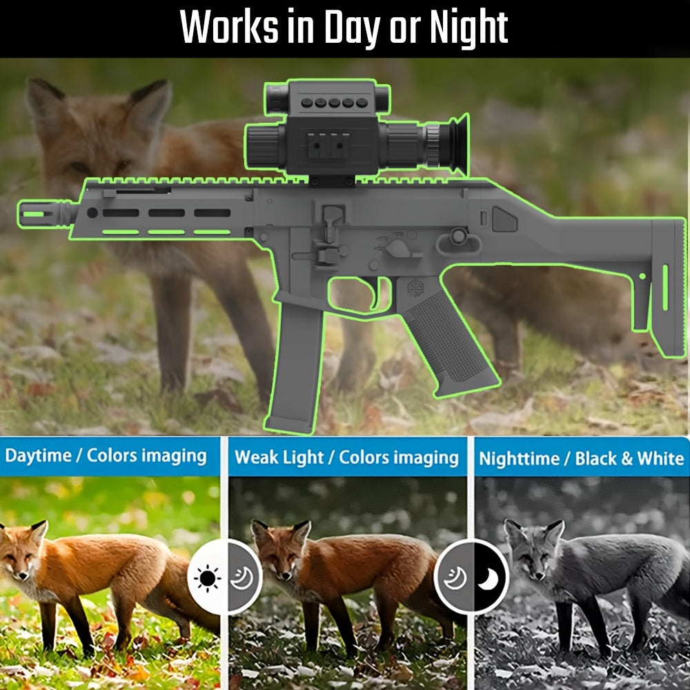 Digital Night Vision Monocular 5x Zoom 300M Range – 940nm Infrared 50mm Lens HD1080P Photo Video Aluminum Alloy Scope with 2 Rechargeable Batteries for Hunting, Fishing, Camping & Wildlife Observation