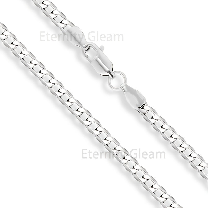 925 Sterling Silver Cuban Chain Necklace for Men – Bold Fashion Link Chain, 20-24 Inch, Gift Box Included, Perfect for Birthday, Valentine’s Day, Christmas & Holiday Gifts