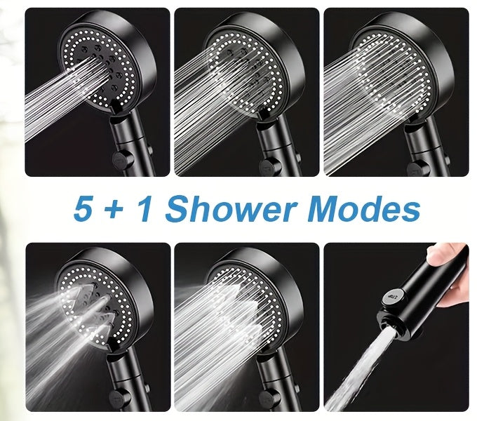 Portable Camping Shower 6000mAh Battery 120-Min Runtime 6 Spray Modes Smart Temperature Display – Lightweight Outdoor Shower Pump for Camping, Hiking, Pet Cleaning, Car Washing & Beach