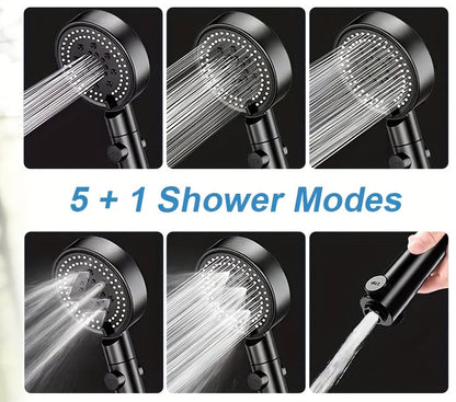 Portable Camping Shower 6000mAh Battery 120-Min Runtime 6 Spray Modes Smart Temperature Display – Lightweight Outdoor Shower Pump for Camping, Hiking, Pet Cleaning, Car Washing & Beach