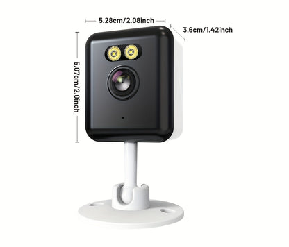 2 Pack WiFi Indoor Security Camera 3MP HD AI Humanoid Detection Full Color Night Vision Two-Way Audio Smart Motion Detection Alexa Compatible App Control Home Surveillance Camera