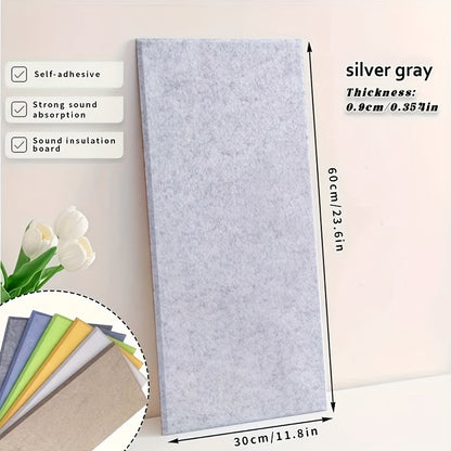 Acoustic Foam Panels 6 Pack 12x24x0.4 Inch Self-Adhesive Soundproof Wall Tiles – High-Density Sound Absorbing Panels for Home Studio, Office, Bedroom & Recording Room – 9 Colors – Velora