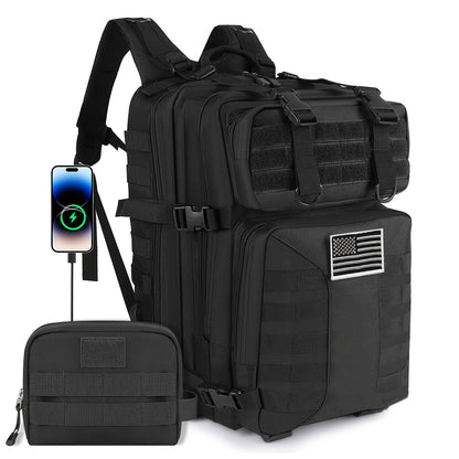 50L High Capacity Tactical Backpack Unisex – MOLLE Military Bag for Camping, Fishing, Hunting, Hiking & Travel – 13 Color Options Including Handbag & Storage Bag Variants