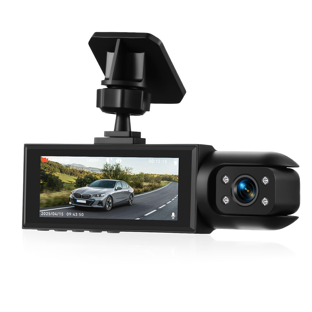 Dual Dash Cam Front & Inside 1080P – IR Night Vision, 150° Wide Angle, Loop Recording, Car DVR Camera with 32GB/64GB SD Card Option, 2" or 3.16" Screen