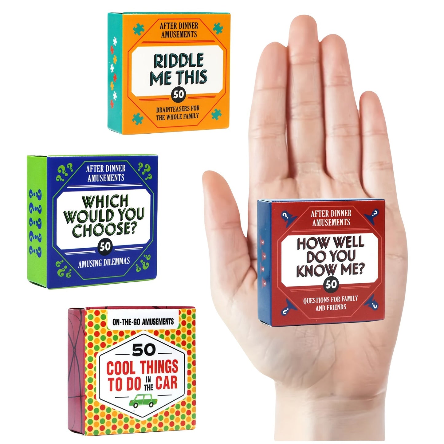 After Dinner Amusements How Well Do You Know Me 50-Question Conversation Starter Card Game for Family and Friends Portable Game Night Camping Holiday Gift