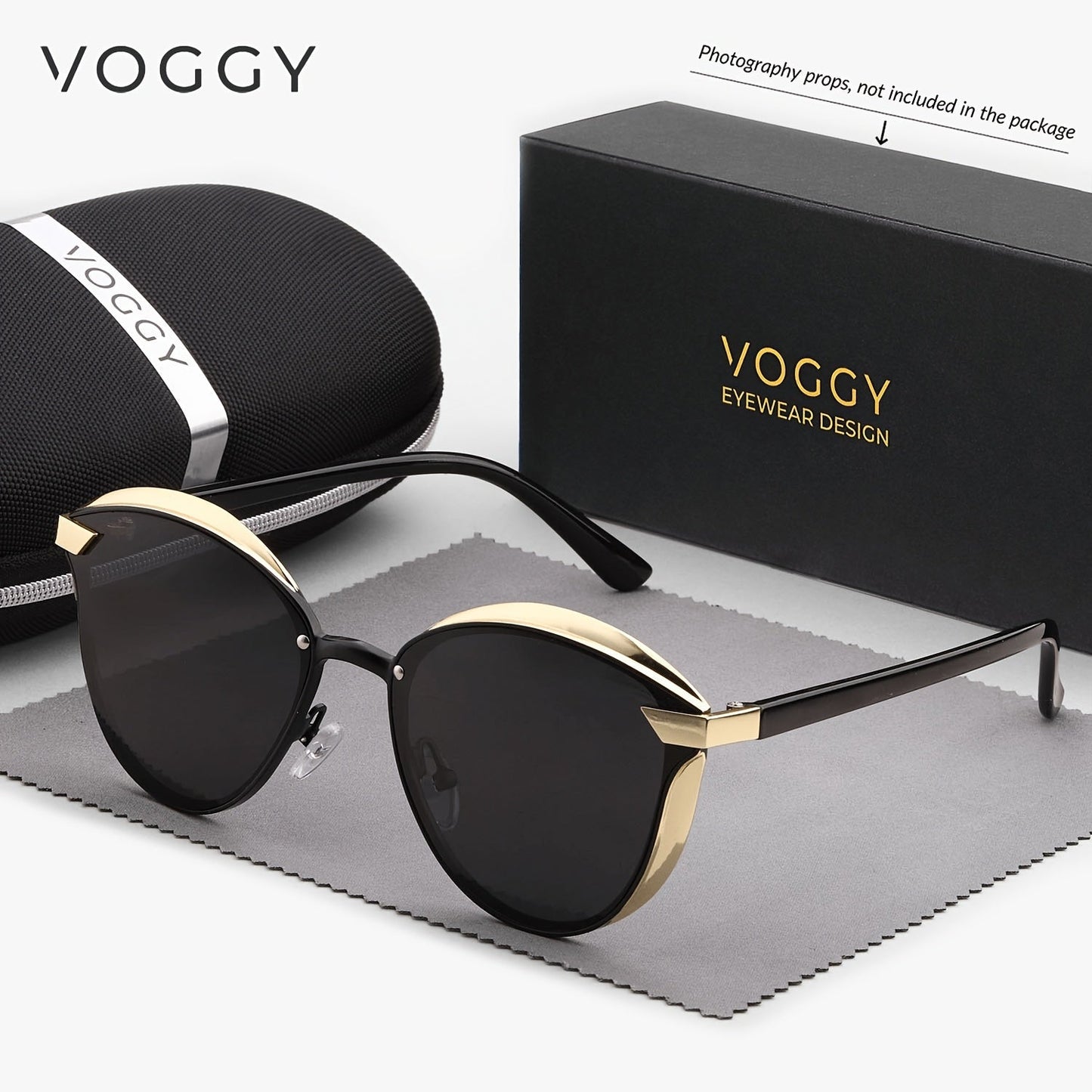 VOGGY Retro Butterfly UV400 Polarized Sunglasses for Men & Women – Lightweight Metal Frame Mirrored Lens, 8 Colors, Driving Hiking Cycling Fishing Travel Gift Box Included