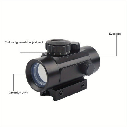 Tactical Red Green Dot Rifle Scope 1x40mm Reflex Sight – Aluminum Alloy Reflector Optic, Fits 20mm Picatinny Weaver Rail & 11mm Dovetail Rail – for Hunting, Shooting & Tactical Use