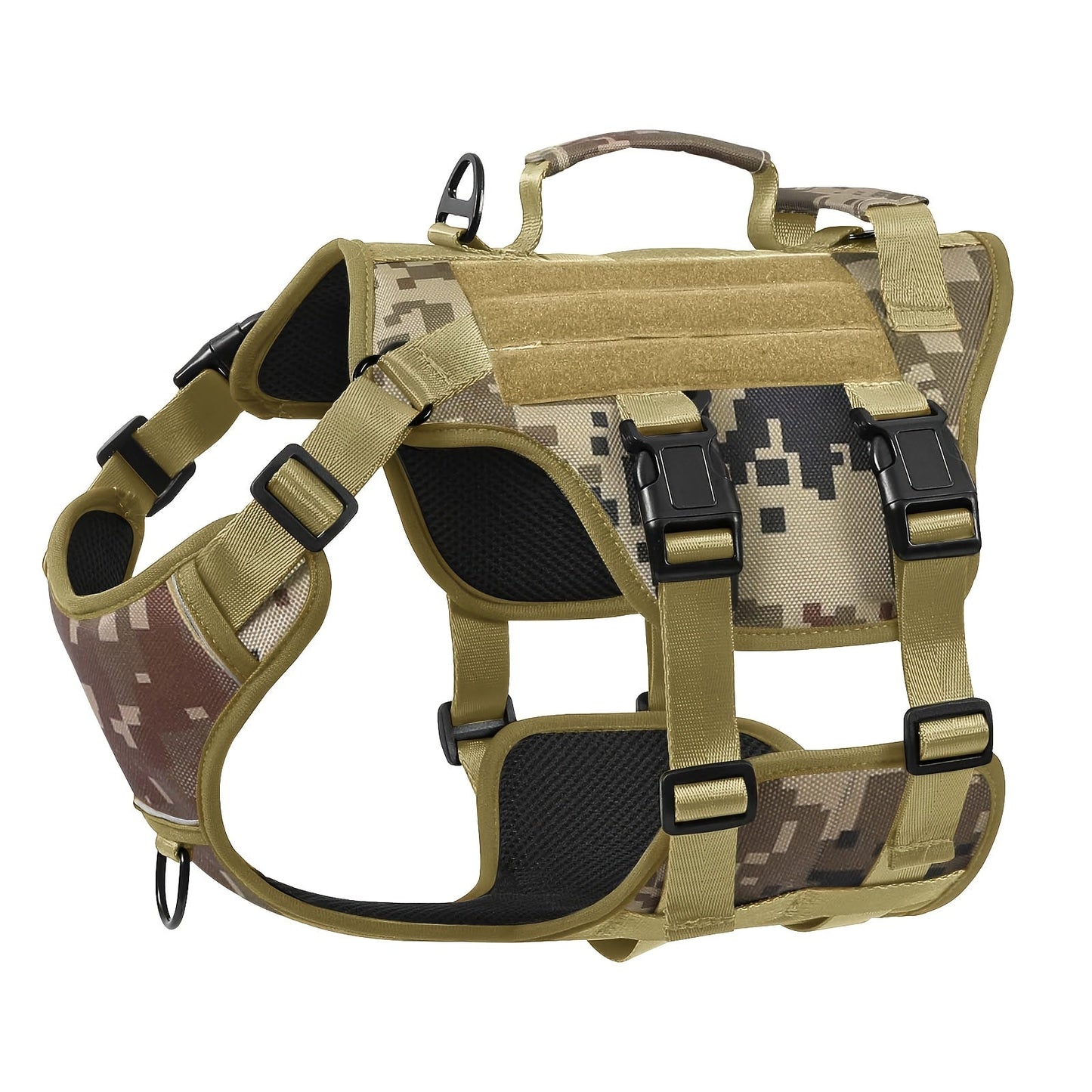 No Pull Dog Harness Escape Proof – Soft Padded Full Body Pet Vest with Lift Handle, Reflective Strips & Leash Clip, Adjustable for Large Dogs Walking Hiking Training