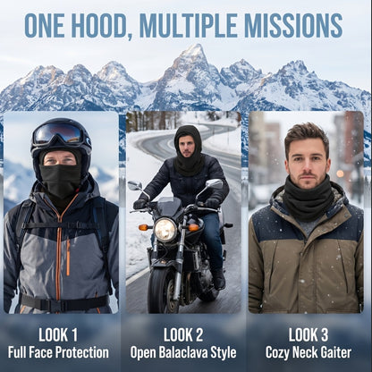 Balaclava Ski Mask 2 Pack Windproof Fleece Hood – Full Face Neck Cover for Men & Women, Cold Weather Cycling Skiing Snowboarding Riding Outdoor Sports Warm Skull Cap Headscarf, Unisex Winter Hat