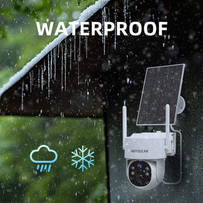 3MP Solar Security Camera Outdoor Wireless – 360° View, Smart Siren, Spotlight, AI Human Detection & Tracking, Color Night Vision, Two-Way Talk, Weatherproof, Wall Mount, Motion Sensor WiFi CCTV