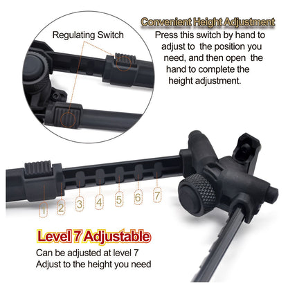 MAG M-LOK Bipod – Lightweight Aluminum Alloy Foldable Bipod for Hunting & Shooting, Quick-Release Folding, Non-Slip Rubber Feet, Black & Flat Dark Earth, Compatible with M4 AR15 M-LOK Handguards