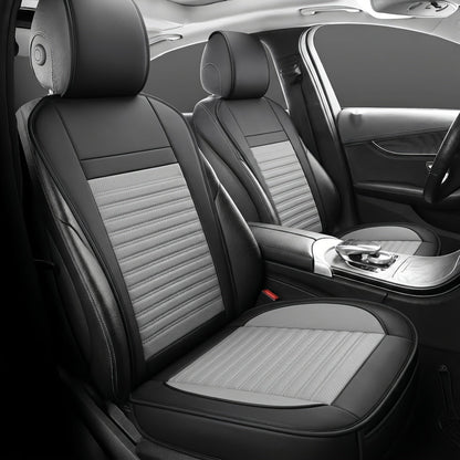 Universal Front Car Seat Covers 2-Pack Full Surround High-Back Bucket Seat Protector Anti-Slip Easy Install for Cars SUVs Trucks - Multiple Colors & Styles