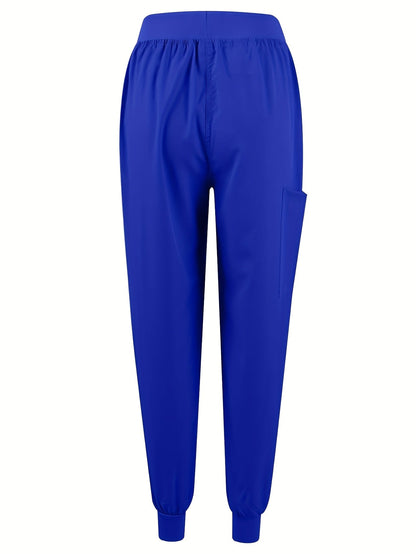 Unisex Medical Scrubs Set – Breathable Quick-Dry V-Neck Top & Drawstring Jogger Pants, Nursing Uniform for Women & Men, 7 Colors, Sizes S-XXL, Ideal for Hospitals, Dental Clinics & Veterinary Work
