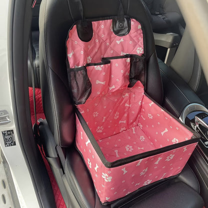 Car Dog Seat Mat Front Passenger Seat Scratch Dirt Resistant Polyester Pet Travel Seat Cover Protector All Dog Sizes Grey Black Pink White Car Interior Protection