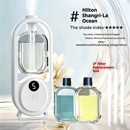 Essential Oil Diffuser Aromatherapy Humidifier with 7 Color LED Light, USB Powered Quiet Mini Aroma Diffuser for Bedroom, Office, Yoga & Home – Timer Setting, Multiple Scents Available