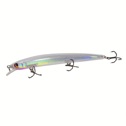 Minnow Fishing Lures 10pcs Hard Bait Set – 13.5cm 15.5g Plastic Artificial Fish for Bass Sunfish Trout Sea & Freshwater Tackle