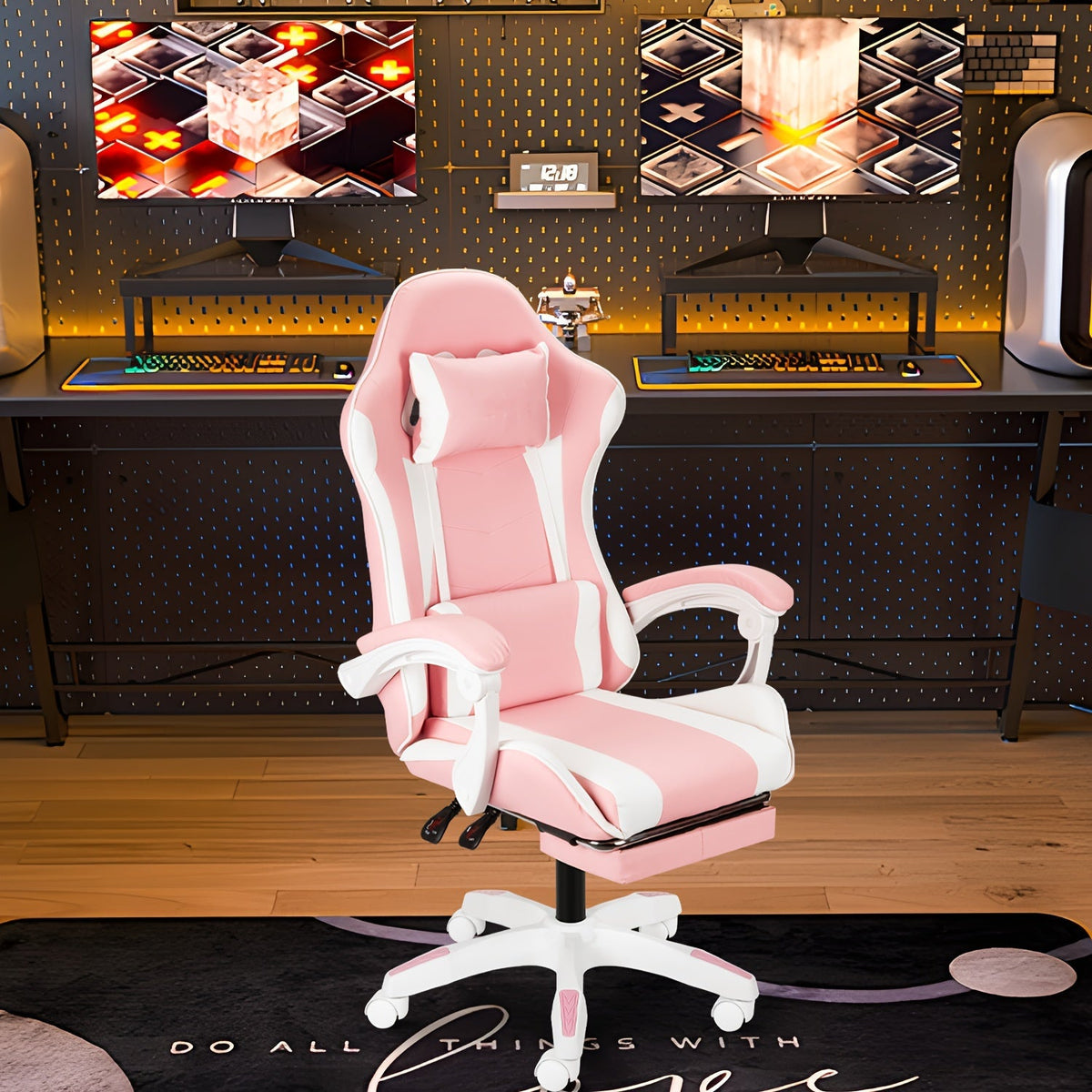 Ergonomic Gaming Chair Racing Style with Lumbar Support High Back Adjustable Office Chair for Adults Teens PC Computer Desk Chair Recliner