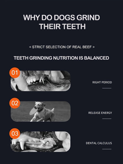 Dog Dental Chew Sticks 50 Pcs – Natural Teeth Grinding & Cleaning Treats for Small Dogs, Corn Starch & Beef Flavor Chew Toys, Dog Training Reward Supplies, Promotes Oral Health