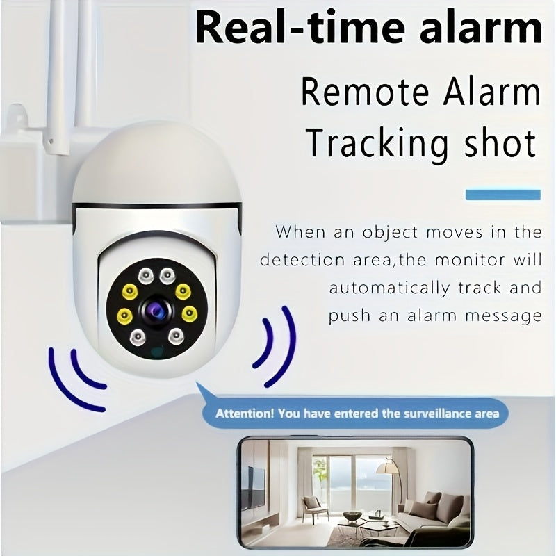 6-Pack 1080P Full HD WiFi Security Camera with 355° Panoramic Rotation, Night Vision, Two-Way Audio & Motion Detection – Wireless Indoor Home Security Camera, USB Powered, Smartphone Compatible