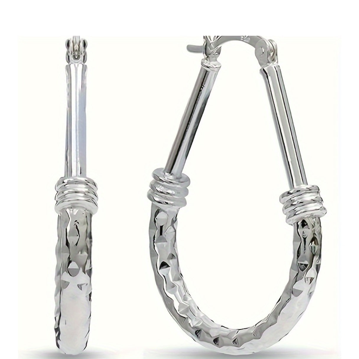 S925 Sterling Silver Hoop Earrings Italian Classic Design Elegant Luxury Daily Wear Engagement Wedding Gift for Wife Girlfriend