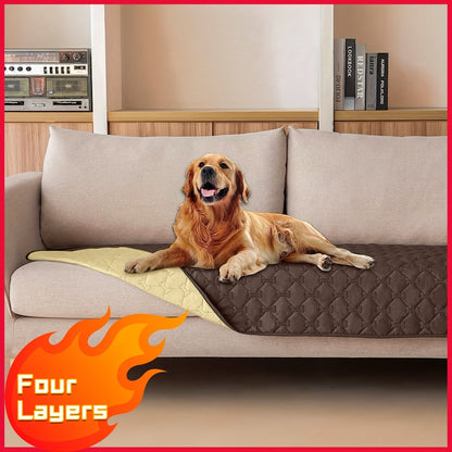 Reversible Waterproof Dog Blanket Extra Large - Double-Sided Pet Bed Cover with Bone Pattern, Machine Washable Sofa Protector for Small Medium Large Dogs and Cats, Indoor Outdoor Use