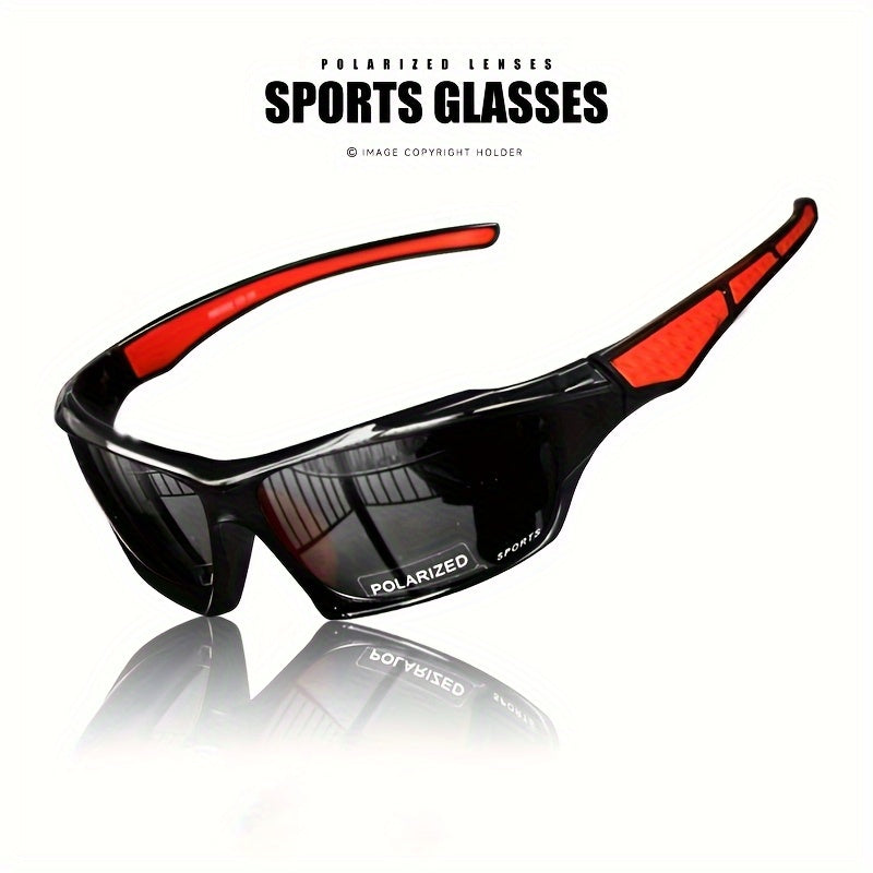 Polarized Sports Sunglasses with Color Changing Lenses – Anti-Glare Driving Eyewear, PC Frame AC Lens Full Rim Design, 6 Colors, UV Protection Fashion Glasses for Men & Women