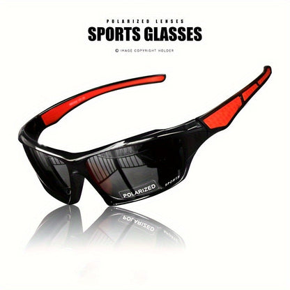 Polarized Sports Sunglasses with Color Changing Lenses – Anti-Glare Driving Eyewear, PC Frame AC Lens Full Rim Design, 6 Colors, UV Protection Fashion Glasses for Men & Women