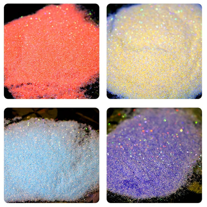 Holographic Glitter Set 12 Colors – Fine Glitter Powder for Nail Art, Body, Face, Resin & Craft Projects | Christmas & Halloween Gift