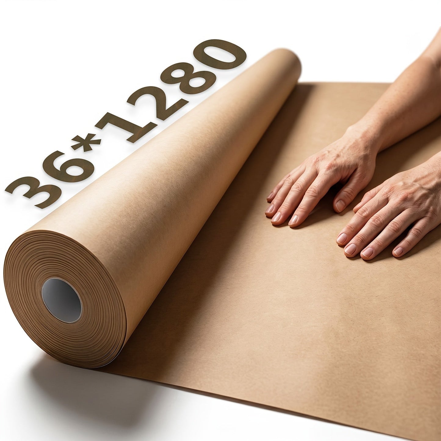 Kraft Paper Roll 80 GSM Heavy Duty for Gift Wrapping, Packing, Moving, Shipping, Wall Art, Crafts, Bulletin Board, Floor Cover & Table Runner — Multiple Sizes & Colors