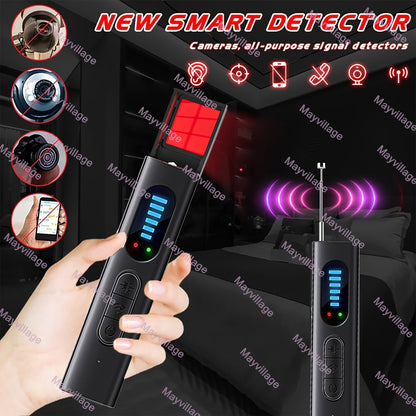 Hidden Camera Detector & Anti-Spy RF Signal Scanner – Portable Bug Sweeper for GPS Trackers, Wireless Eavesdropping Devices, Privacy Protection for Hotels, Cars, Homes, Offices & Travel