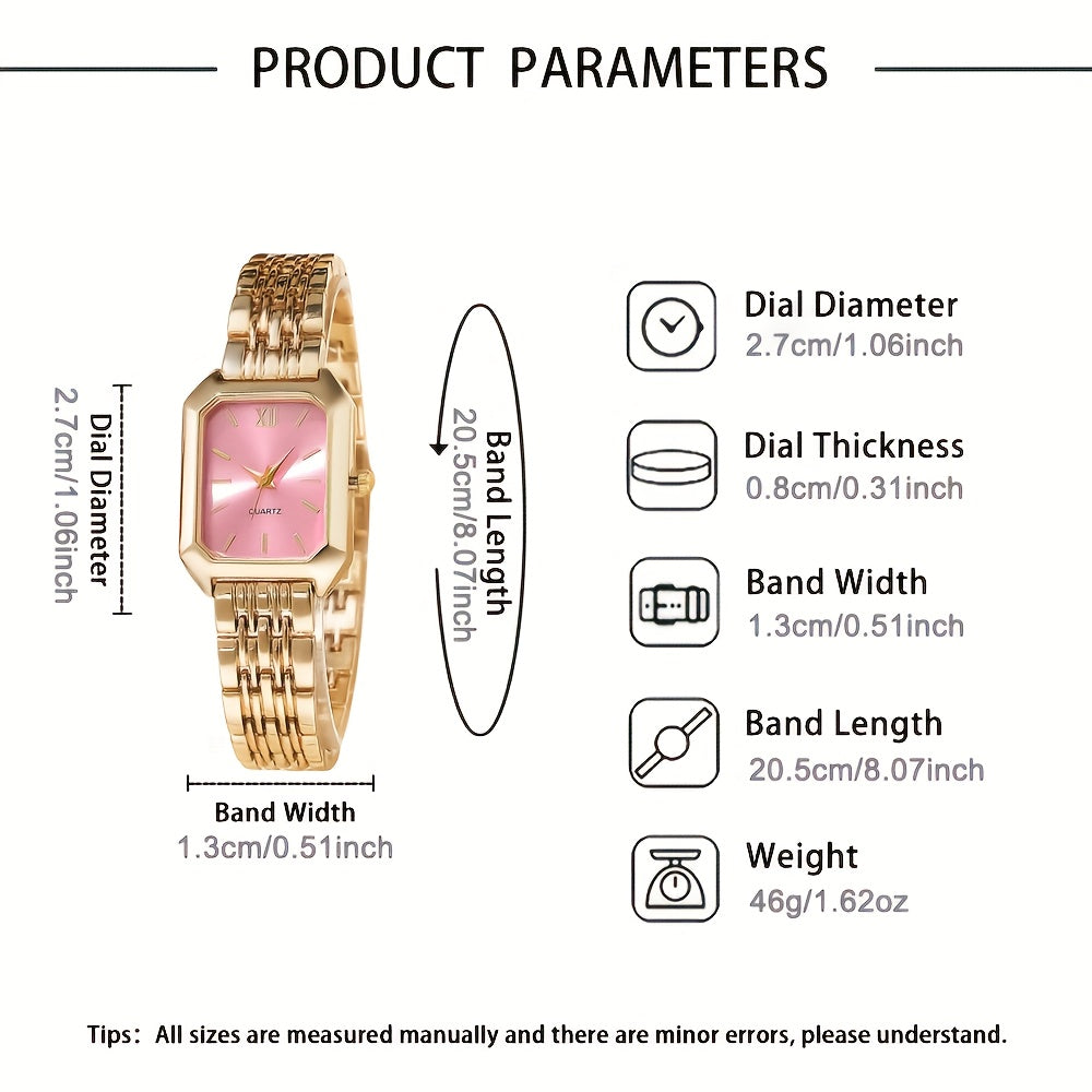 Set of 2 Women's Vintage Heart-Shaped Chain Quartz Watches – Elegant Analog Pointer Style, Gold & Silver Tone, Perfect Gift for Birthdays, Christmas & New Year