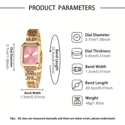 Set of 2 Women's Vintage Heart-Shaped Chain Quartz Watches – Elegant Analog Pointer Style, Gold & Silver Tone, Perfect Gift for Birthdays, Christmas & New Year