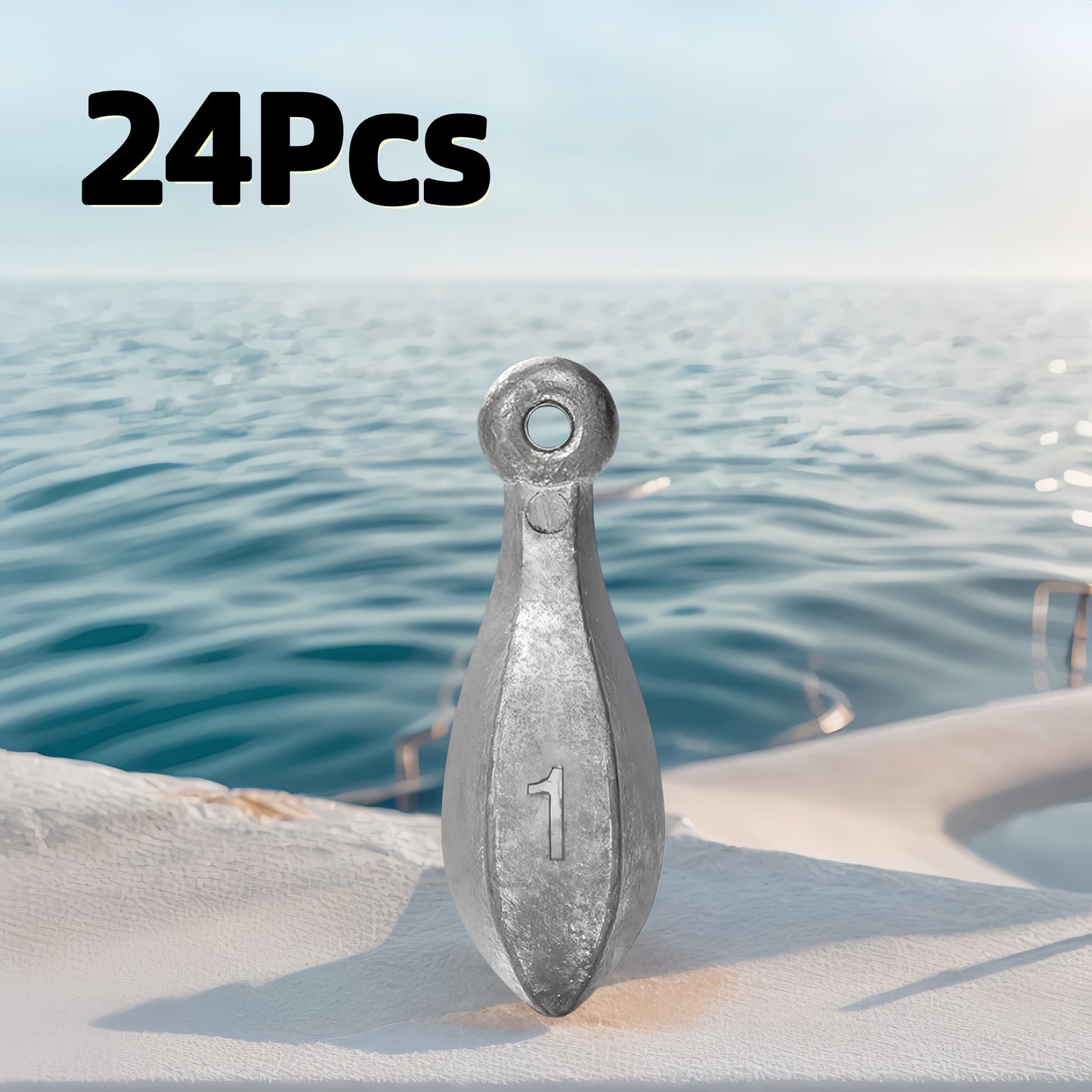 Fishing Sinkers Tackle Weights Lead Bank Sinker 1oz 2oz 3oz 4oz 5oz 6oz 8oz 10oz 12oz 16oz – Snagless Teardrop Design for Bass Catfish Saltwater Freshwater Bottom Fishing Rig, Bulk Multi-Pack