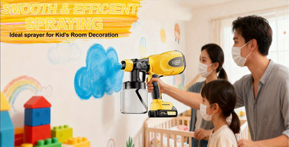 Electric HVLP Paint Sprayer Gun Airless 3 Spray Patterns 27oz Container Easy to Clean for House Painting Furniture Cabinets Fence Walls Doors Car Repair & DIY Projects – High Pressure Spray Gun
