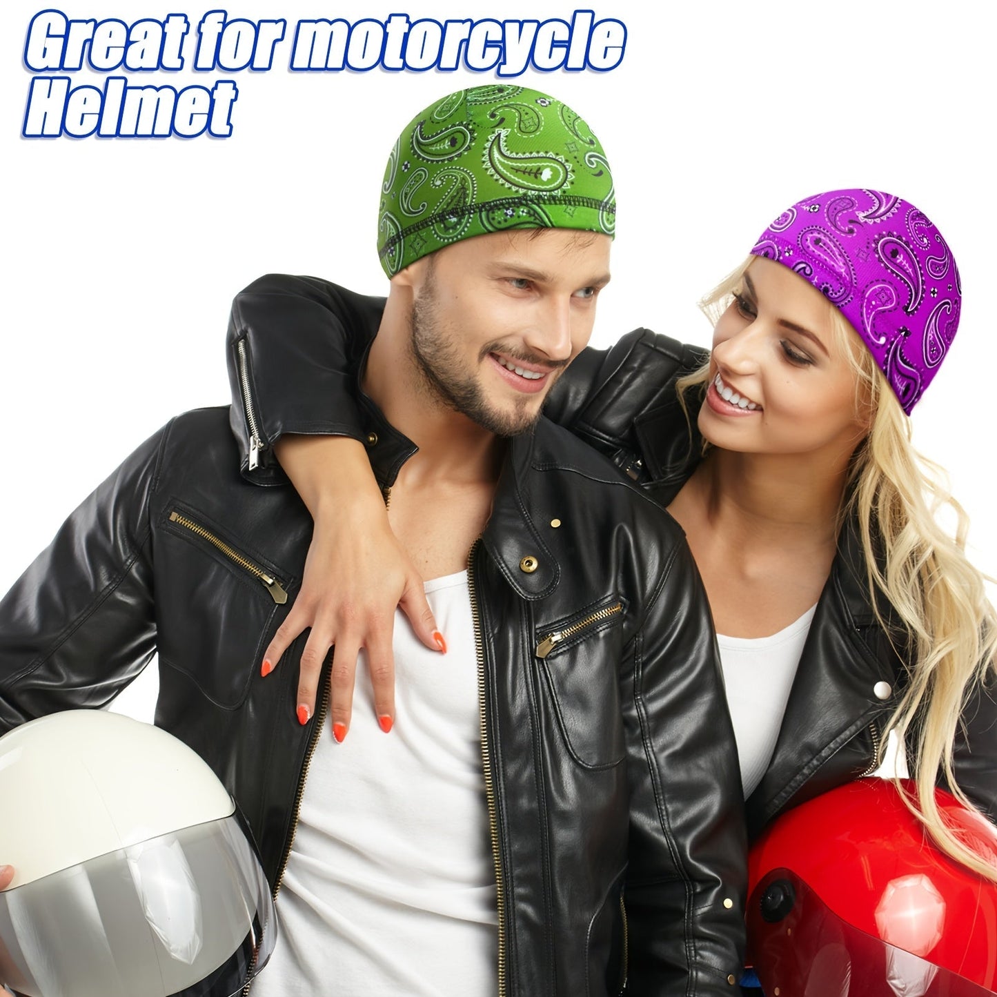 Men's Skull Caps 10-Pack Cooling Wicking Knit Beanie Do Rag Head Wrap - Welding Hard Hat Liner Cycling Workout Caps Mixed Vintage Styles for Men Daily Wear & Outdoor Activities
