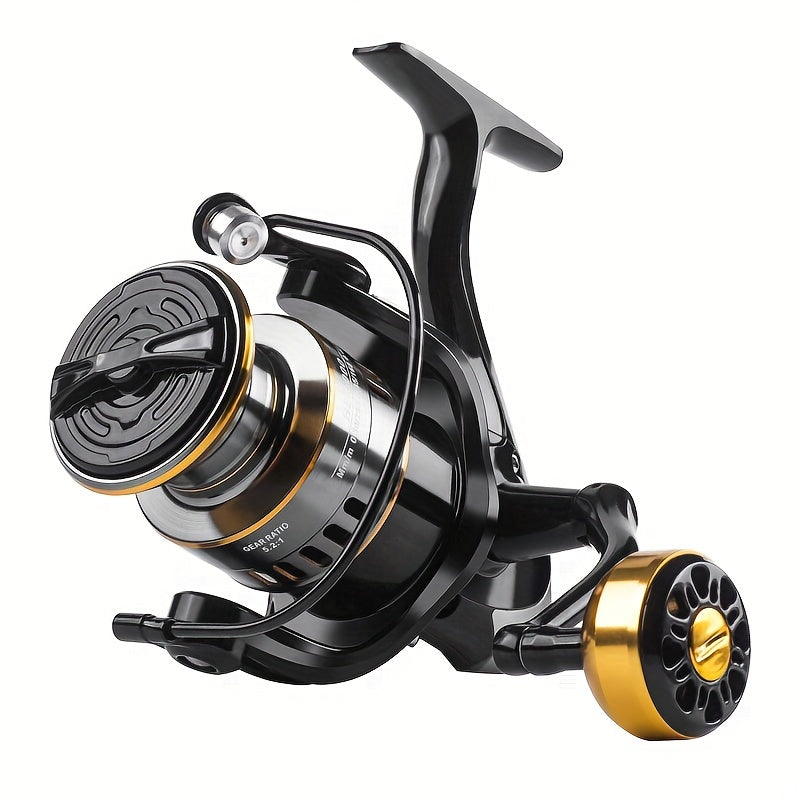 Spinning Fishing Reel HE1000-7000 – 5.2:1 Gear Ratio 22LB Max Drag Metal Body Left Right Hand Interchangeable Smooth Sensitive for Freshwater Saltwater Bass Trout Carp Fishing