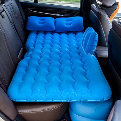 Inflatable Car Mattress for Backseat Sleeping Portable PVC Car Bed for SUV Truck Camping Road Trip Travel Fits Most Vehicles Outdoor Picnic Cushion Bed Blue Gray Beige Black