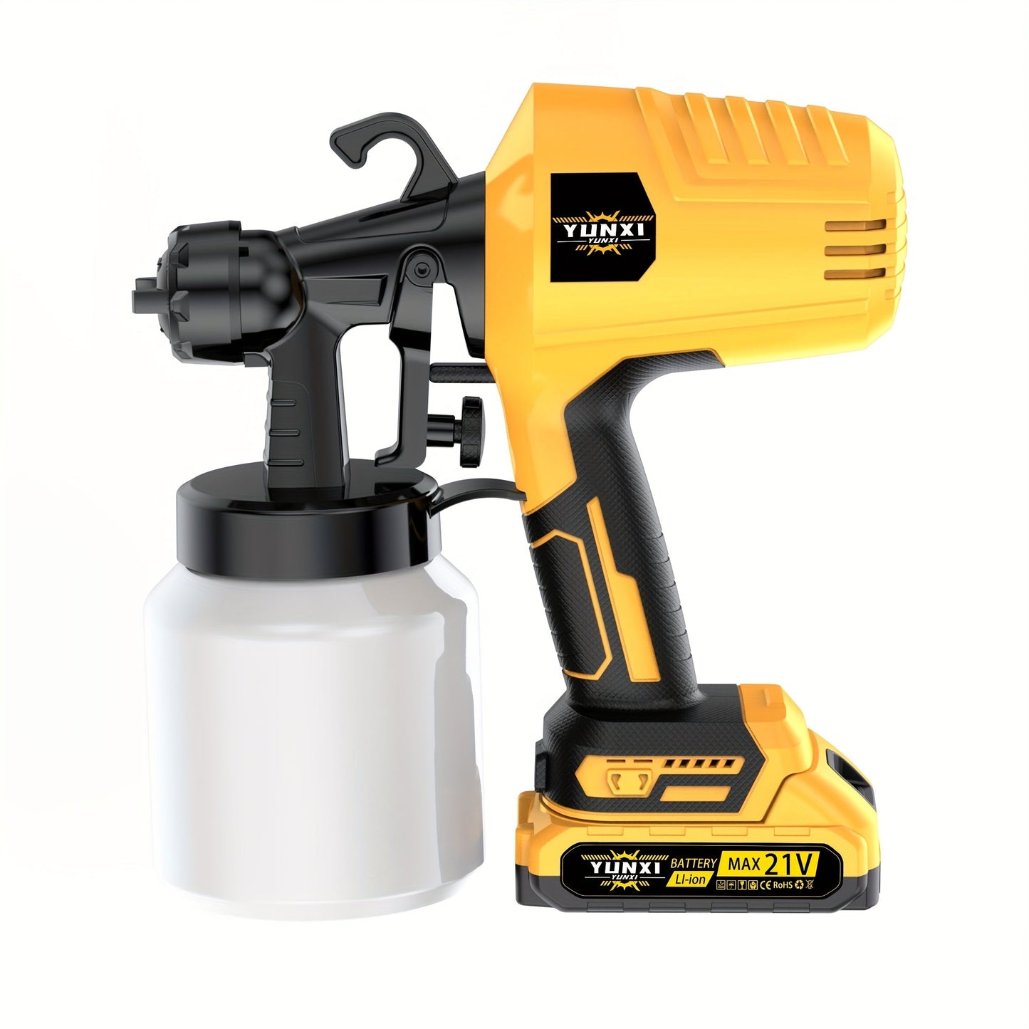 Electric HVLP Paint Sprayer Gun Airless 3 Spray Patterns 27oz Container Easy to Clean for House Painting Furniture Cabinets Fence Walls Doors Car Repair & DIY Projects – High Pressure Spray Gun
