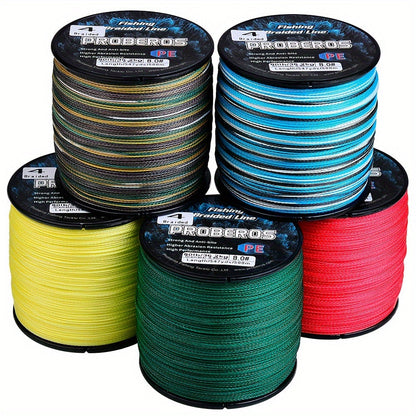Braided Fishing Line 500M 547 Yards 4 Strand Superline Abrasion Resistant Zero Stretch 6LB-80LB Test Super Strong Multicolor Fishing Line for Saltwater Freshwater