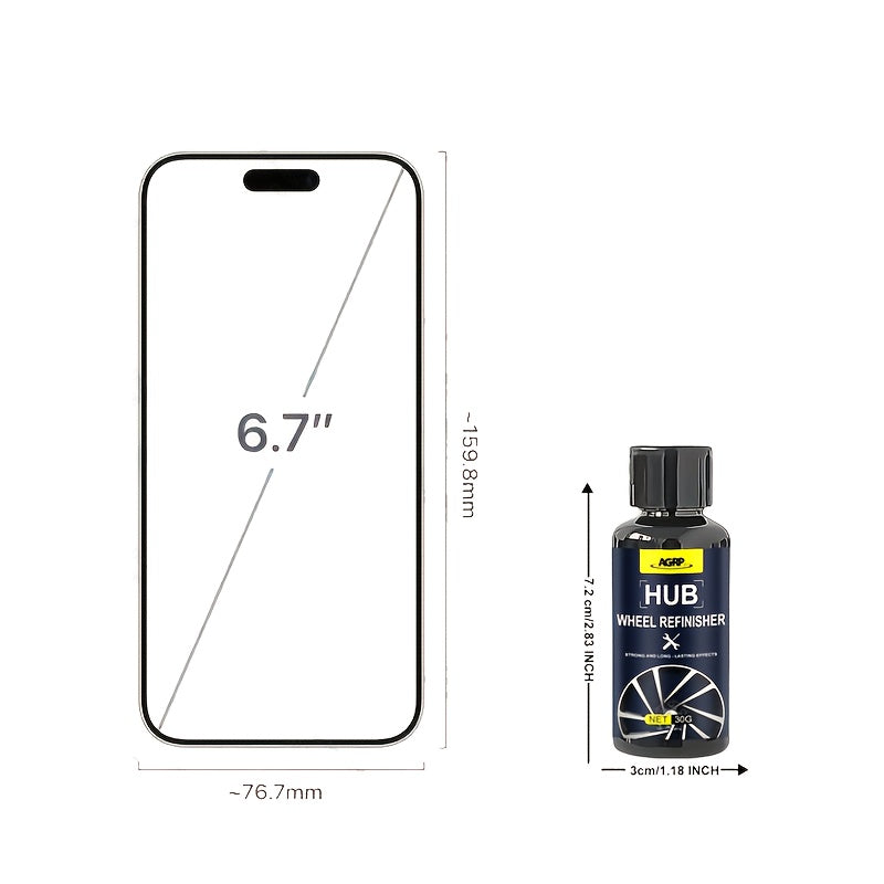 Car Wheel Scratch Repair Kit 30g Professional Hub Refinishing Compound for Aluminum Steel Rims Metal Shine Rejuvenator Long-Lasting Protective Layer Includes Sponge