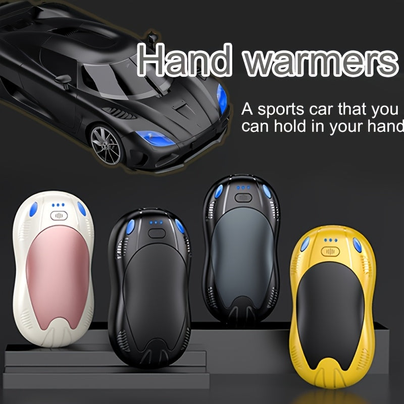Rechargeable Hand Warmer 2-in-1 Double Sided Heating with Magnetic Suction – 3-Speed Temperature Control, Portable Electric Pocket Warmer for Skiing, Camping, Hiking & Winter Outdoor Use
